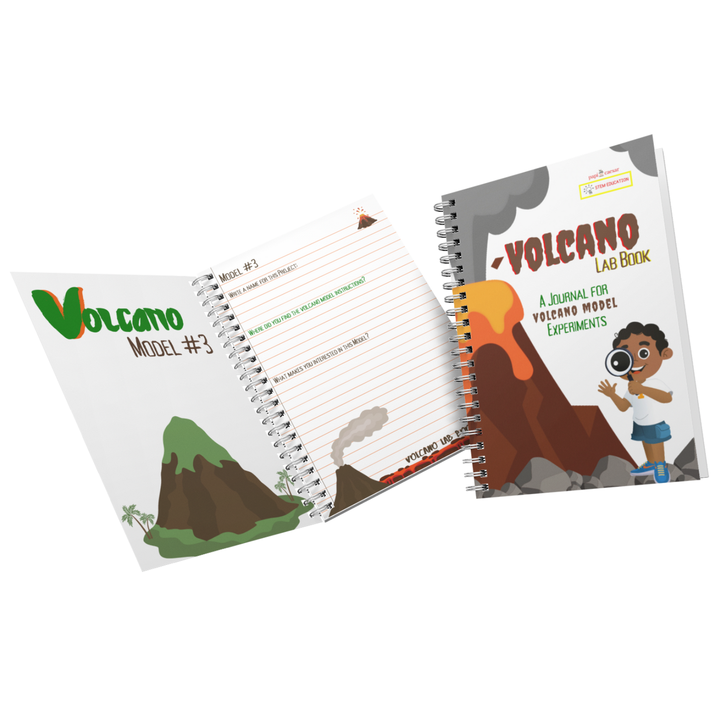 Make a Volcano Lab Book